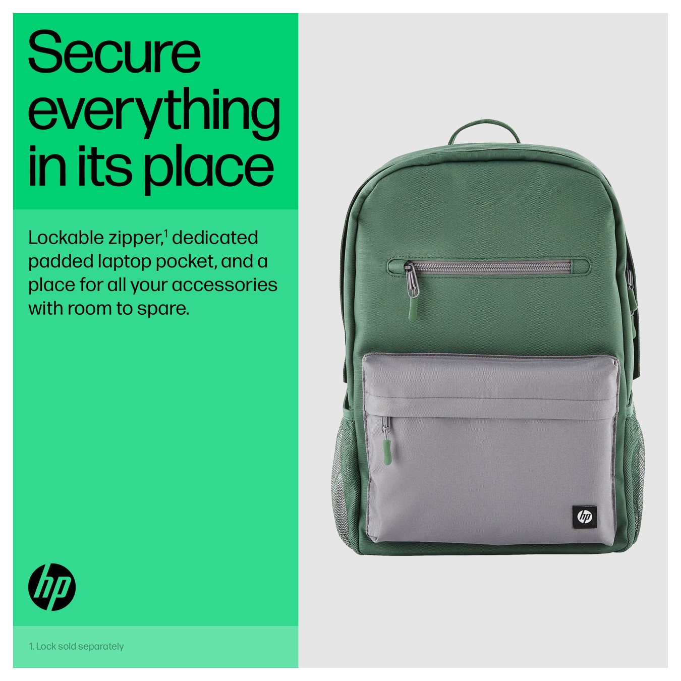 Buy HP Campus Green Backpack in Cyprus, Nicosia, Limassol, Larnaka, Pafos