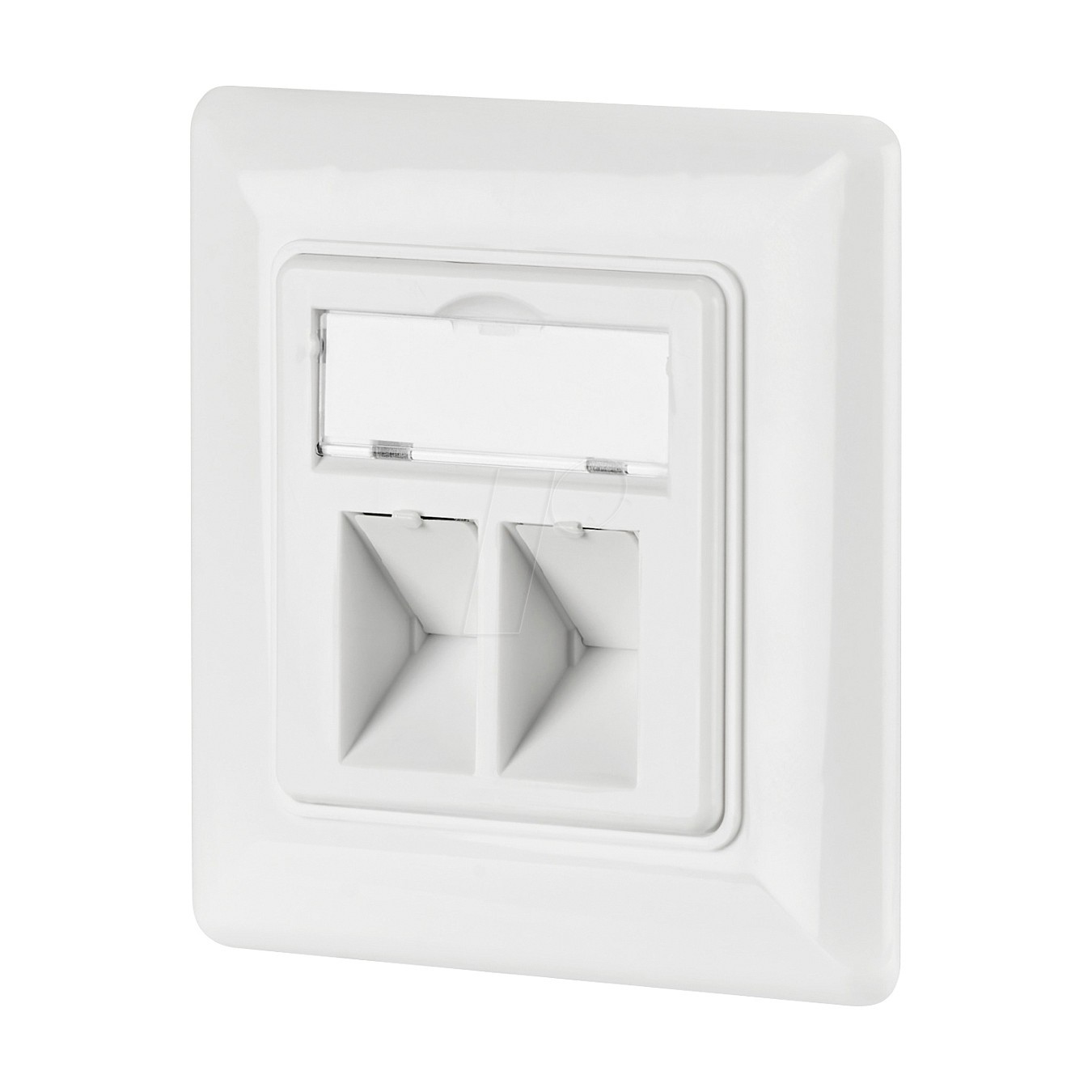 Buy Netzwerkdose 2-fach für Keystones, Weiss, RAL 9003 in Cyprus, Nicosia, Limassol, Larnaka, Pafos