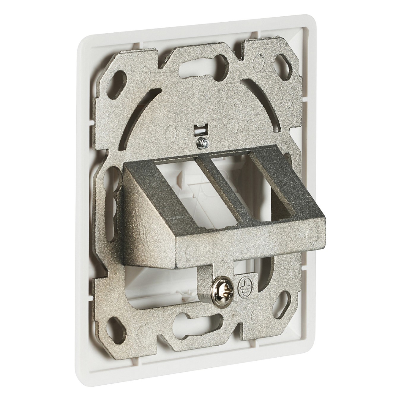 Buy Netzwerkdose 2-fach für Keystones, Weiss, RAL 9003 in Cyprus, Nicosia, Limassol, Larnaka, Pafos