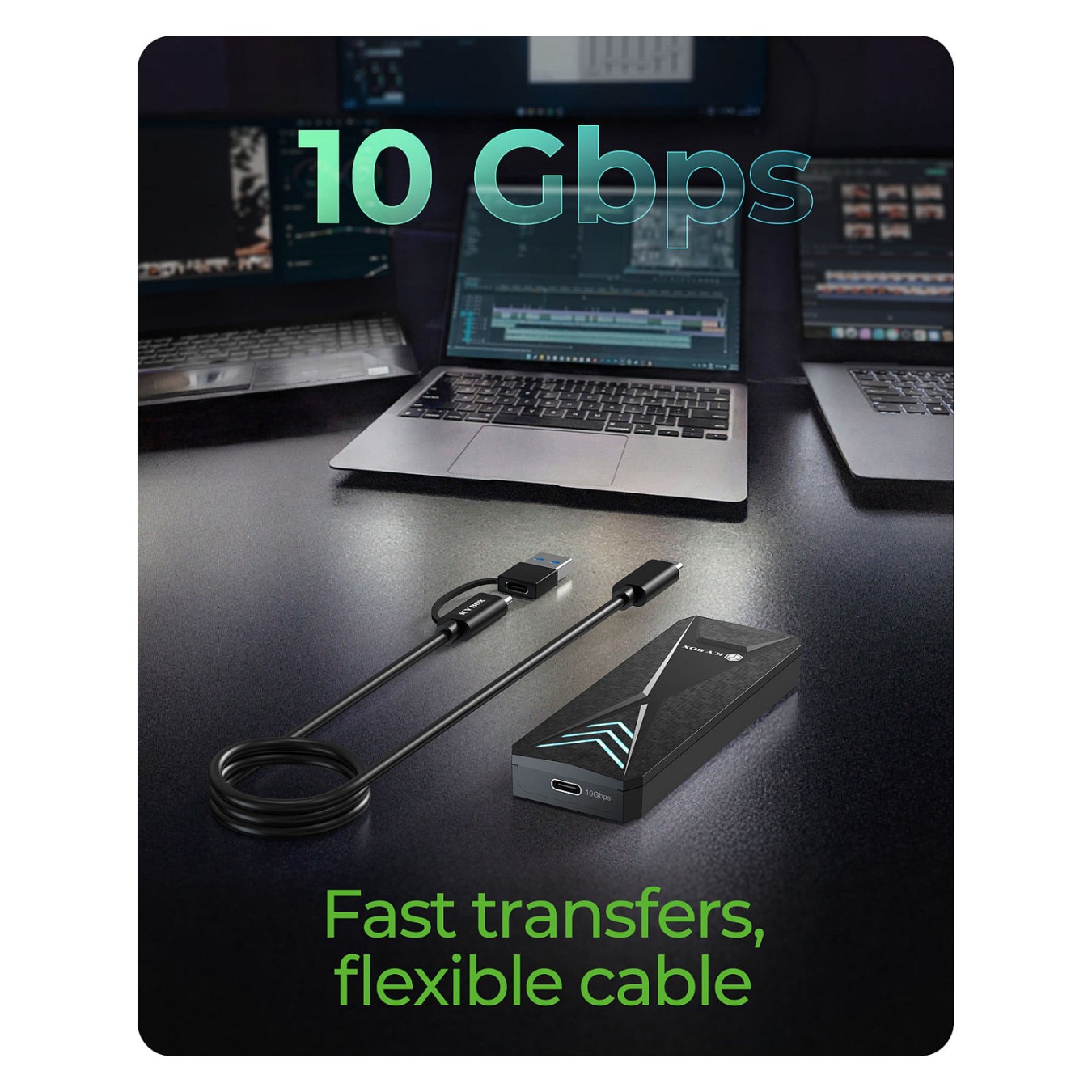 Buy IcyBox Spade Case 1805 NVMe M.2 USB 3.2 Gen 2 Type-C in Cyprus, Nicosia, Limassol, Larnaka, Pafos