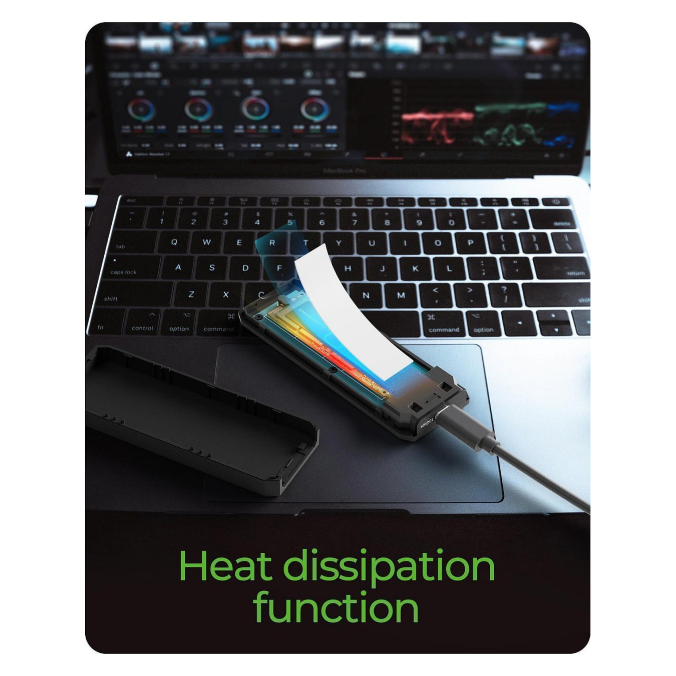 Buy IcyBox Spade Case 1805 NVMe M.2 USB 3.2 Gen 2 Type-C in Cyprus, Nicosia, Limassol, Larnaka, Pafos