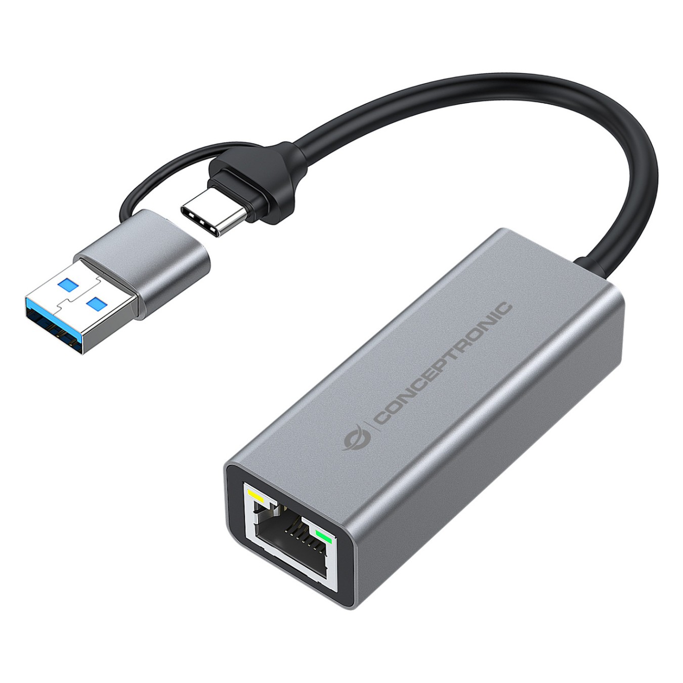 Buy CONCEPTRONIC Adapter USB-C -A3.0- to GbE 5Gbs 0.18m gr in Cyprus, Nicosia, Limassol, Larnaka, Pafos