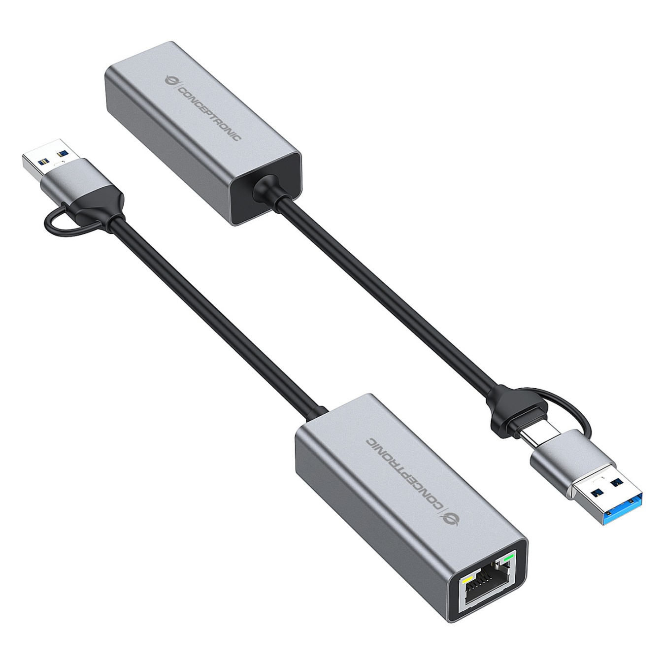 Buy CONCEPTRONIC Adapter USB-C -A3.0- to GbE 5Gbs 0.18m gr in Cyprus, Nicosia, Limassol, Larnaka, Pafos