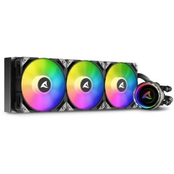 Buy Sharkoon S90 RGB Liquid CPU Cooler - 360mm Radiator - 3x120mm ARGB Fans - Black in Cyprus, Nicosia, Limassol, Larnaka, Pafos