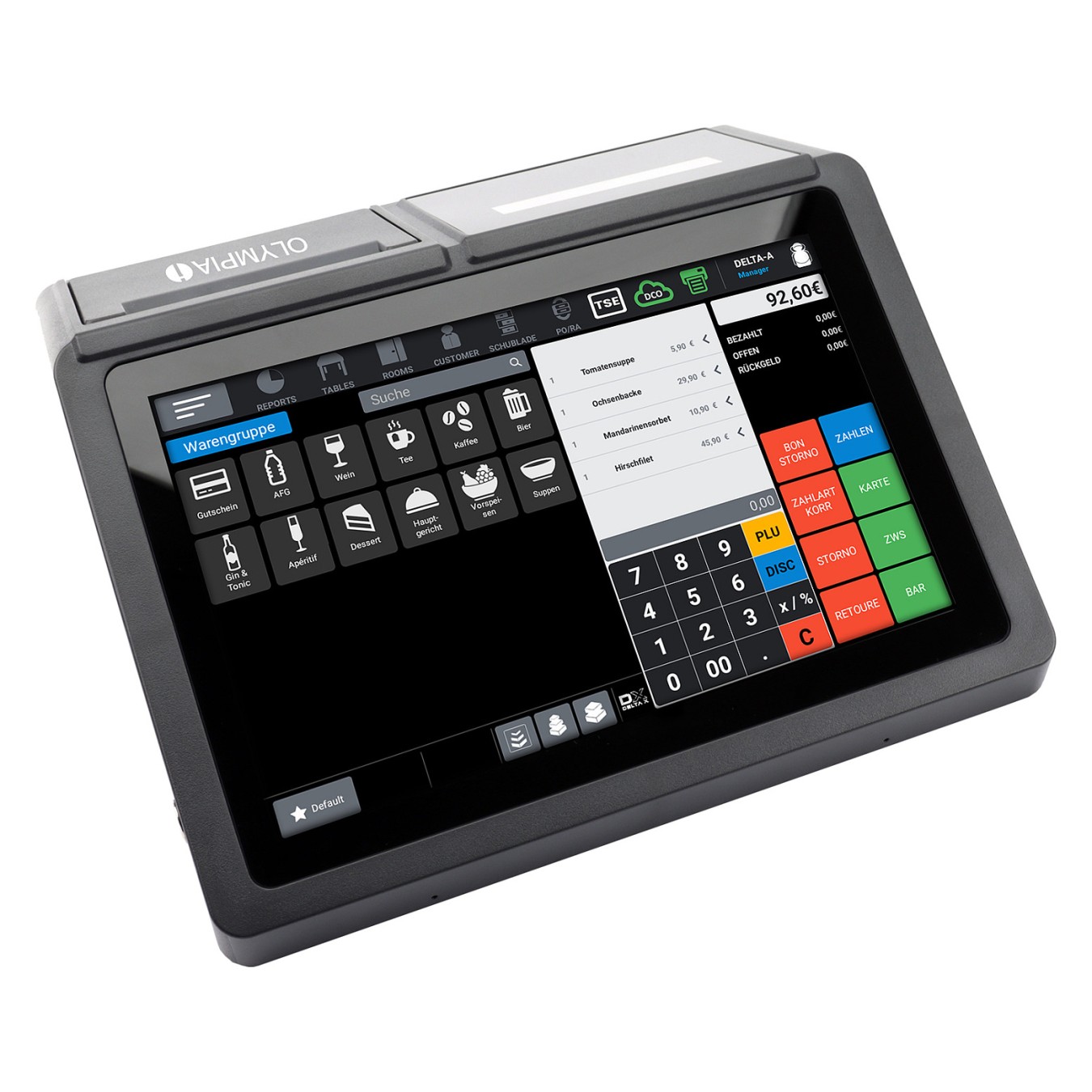 Buy OLYMPIA Registrierkasse T110 schwarz in Cyprus, Nicosia, Limassol, Larnaka, Pafos