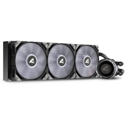 Buy Sharkoon S90 RGB Liquid CPU Cooler - 360mm Radiator - 3x120mm ARGB Fans - Black in Cyprus, Nicosia, Limassol, Larnaka, Pafos