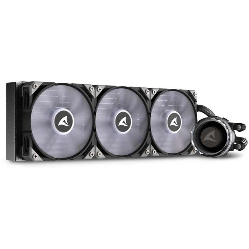 Buy Sharkoon S90 RGB Liquid CPU Cooler - 360mm Radiator - 3x120mm ARGB Fans - Black in Cyprus, Nicosia, Limassol, Larnaka, Pafos