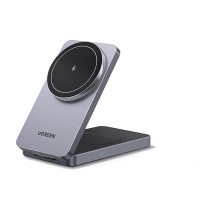 Buy UGREEN W528 Magnetic Wireless Charger 2-in-1 Ladestation fuer Qi?fhige Gerte faltbar grau in Cyprus, Nicosia, Limassol, Larn