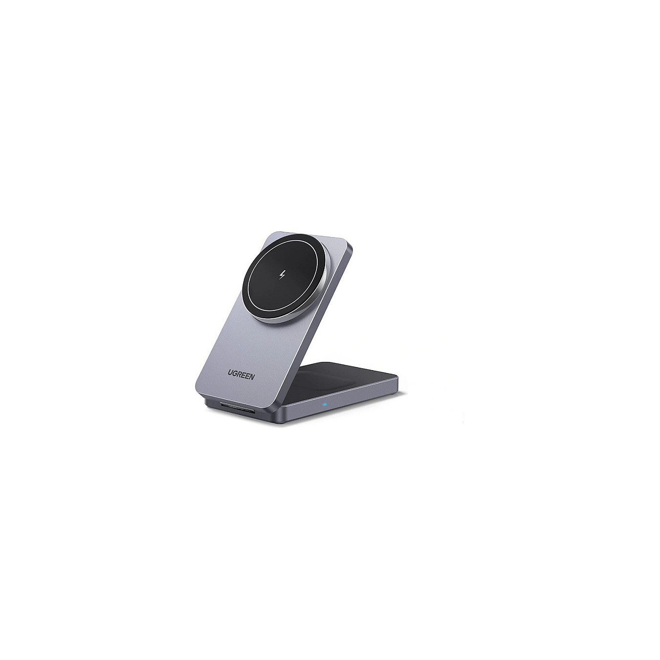 Buy UGREEN W528 Magnetic Wireless Charger 2-in-1 Ladestation fuer Qi?fhige Gerte faltbar grau in Cyprus, Nicosia, Limassol, Larn
