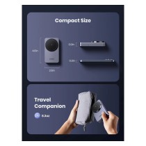 Buy UGREEN W528 Magnetic Wireless Charger 2-in-1 Ladestation fuer Qi?fhige Gerte faltbar grau in Cyprus, Nicosia, Limassol, Larn
