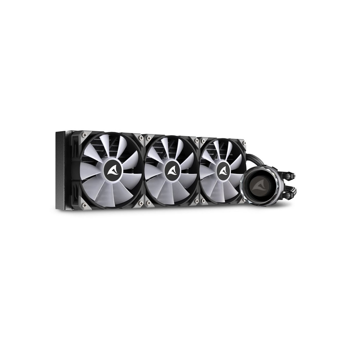 Sharkoon S90 RGB Liquid CPU Cooler - 360mm Radiator - 3x120mm ARGB Fans - Black — Buy in Cyprus with Fast Delivery