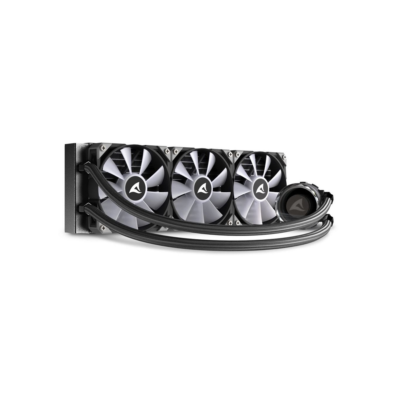 Sharkoon S90 RGB Liquid CPU Cooler - 360mm Radiator - 3x120mm ARGB Fans - Black — Buy in Cyprus with Fast Delivery