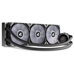 Buy Sharkoon S90 RGB Liquid CPU Cooler - 360mm Radiator - 3x120mm ARGB Fans - Black in Cyprus, Nicosia, Limassol, Larnaka, Pafos