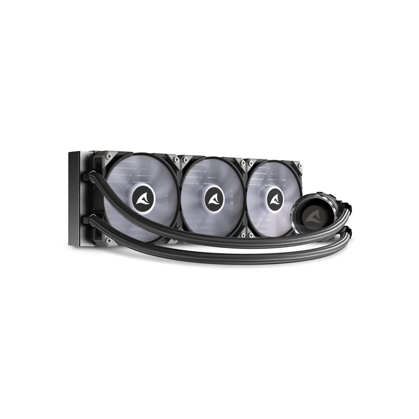 Sharkoon S90 RGB Liquid CPU Cooler - 360mm Radiator - 3x120mm ARGB Fans - Black — Buy in Cyprus with Fast Delivery