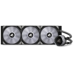 Buy Sharkoon S90 RGB Liquid CPU Cooler - 360mm Radiator - 3x120mm ARGB Fans - Black in Cyprus, Nicosia, Limassol, Larnaka, Pafos