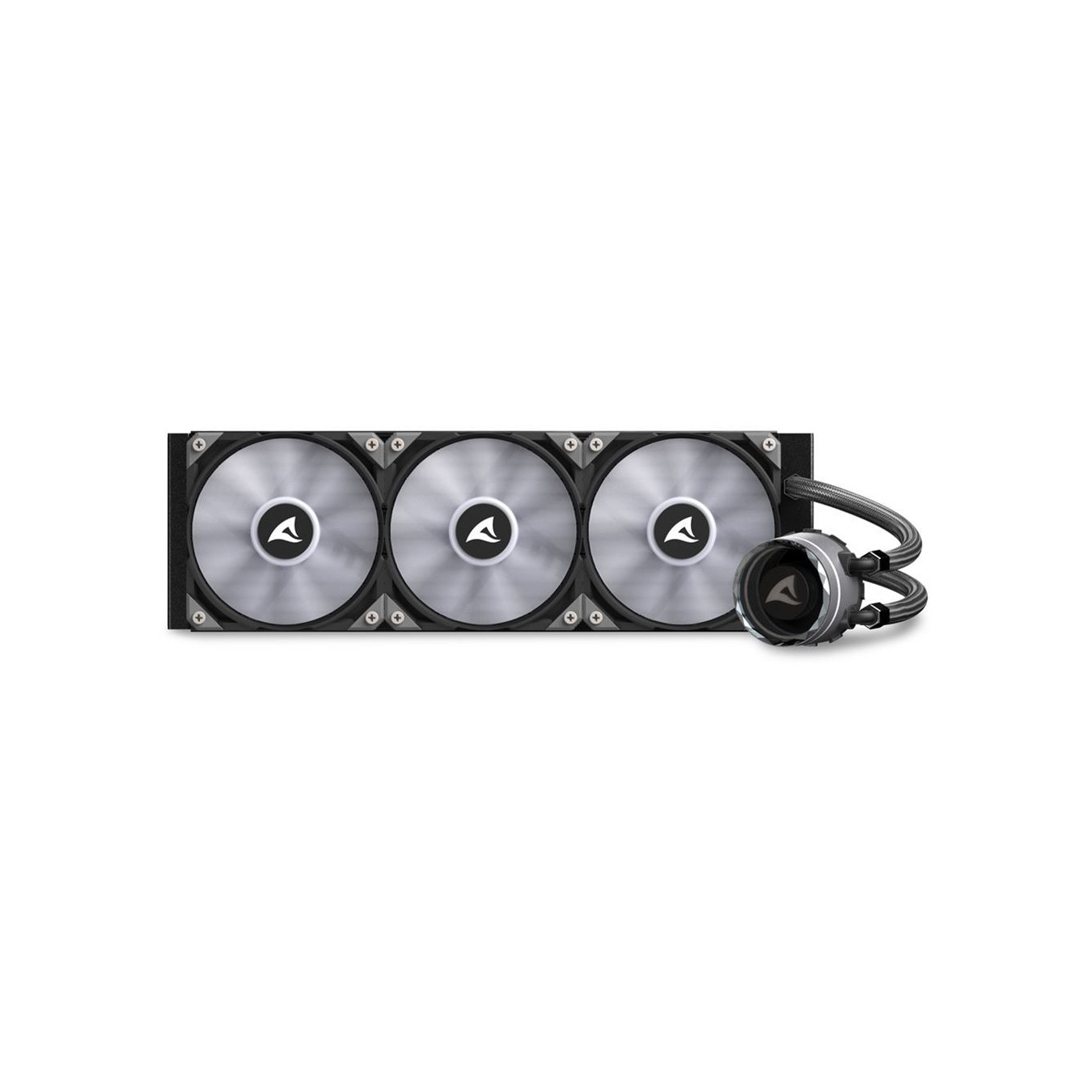 Sharkoon S90 RGB Liquid CPU Cooler - 360mm Radiator - 3x120mm ARGB Fans - Black — Buy in Cyprus with Fast Delivery