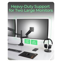 Buy Monitorständer IcyBox 2 Monitore bis zu 57' 27kg Tischmontag in Cyprus, Nicosia, Limassol, Larnaka, Pafos