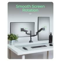 Buy Monitorständer IcyBox 2 Monitore bis zu 57' 27kg Tischmontag in Cyprus, Nicosia, Limassol, Larnaka, Pafos