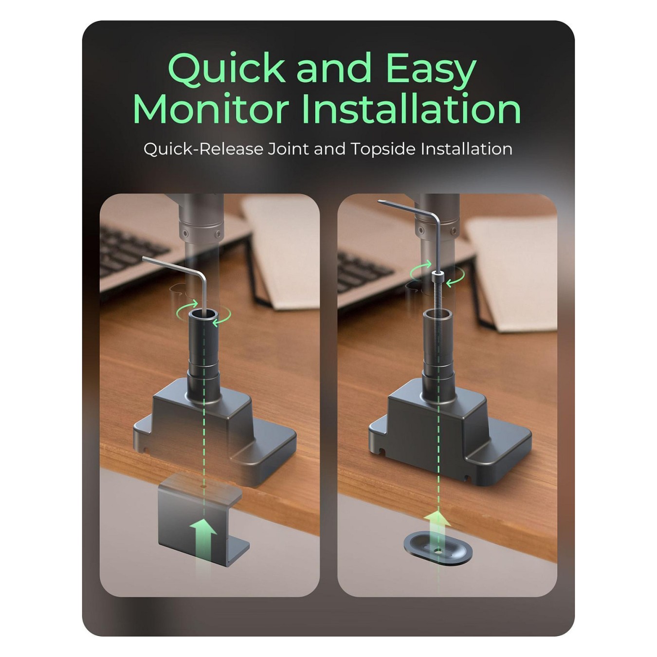 Buy Monitorständer IcyBox 2 Monitore bis zu 57' 27kg Tischmontag in Cyprus, Nicosia, Limassol, Larnaka, Pafos