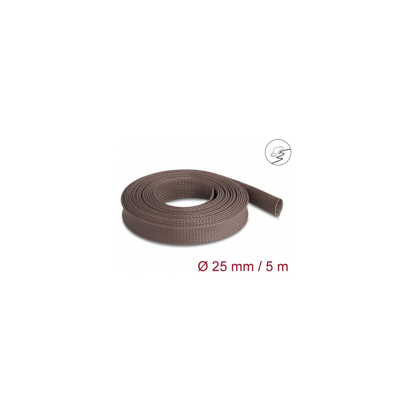 Buy Geflechtschlauch nagerfest dehnbar 5 m x 25 mm braun in Cyprus, Nicosia, Limassol, Larnaka, Pafos