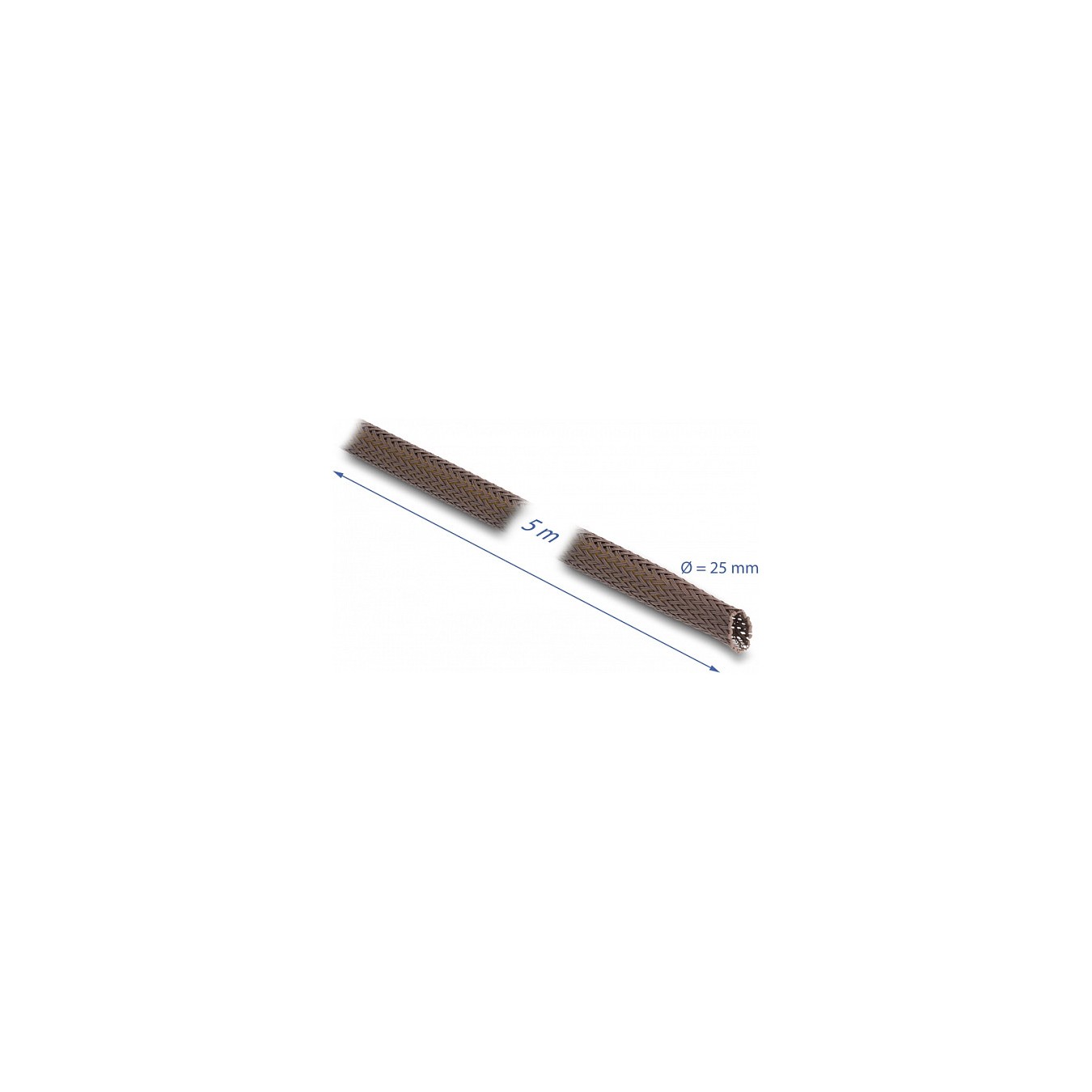 Buy Geflechtschlauch nagerfest dehnbar 5 m x 25 mm braun in Cyprus, Nicosia, Limassol, Larnaka, Pafos