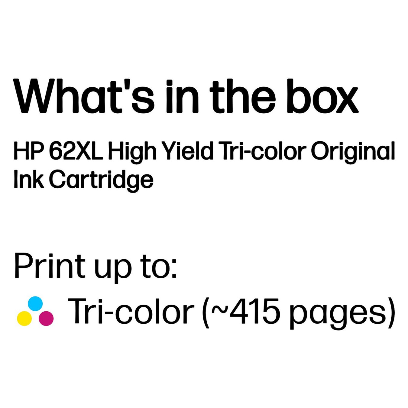 Buy HP 62XL - Hohe Ergiebigkeit - Farbe (Cyan, Magenta, Gelb) in Cyprus, Nicosia, Limassol, Larnaka, Pafos