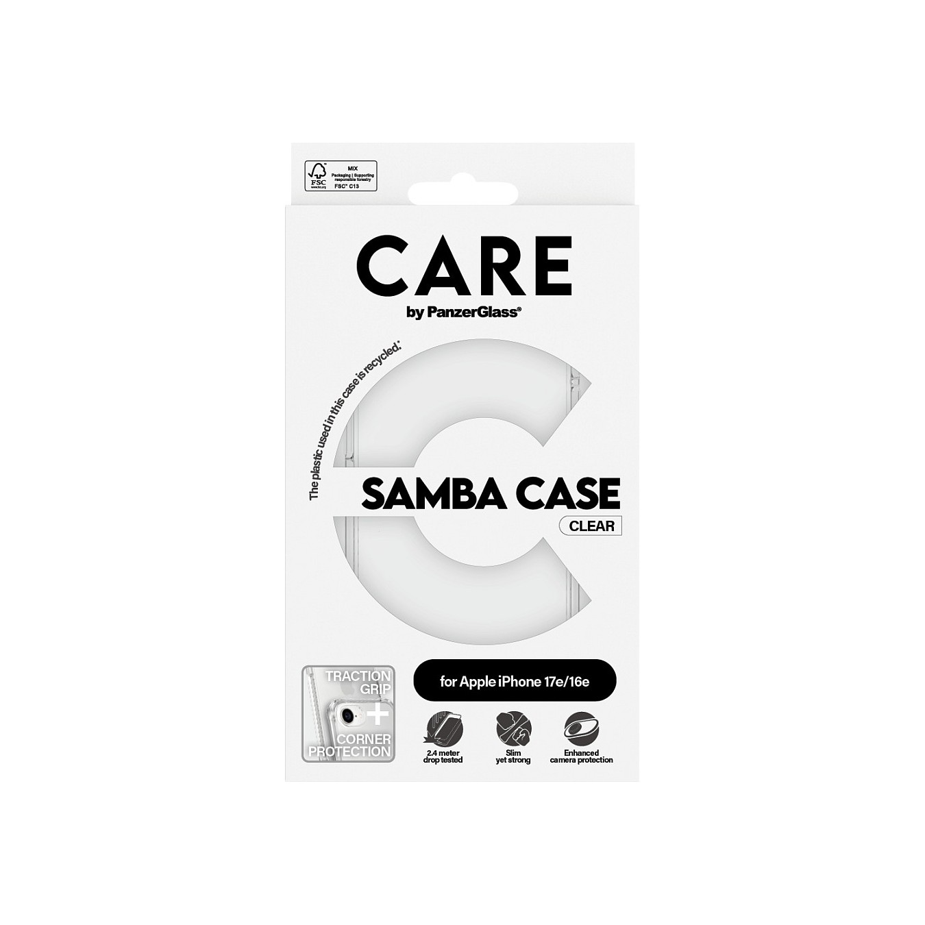Buy CARE Case Fashionable Samba. Transparent iPhone 16e in Cyprus, Nicosia, Limassol, Larnaka, Pafos