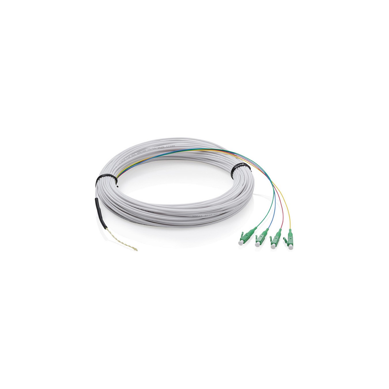 Buy FTTH Drop Kabel, Singlemode, 4 Fasern, 4 LC APC, 50 m in Cyprus, Nicosia, Limassol, Larnaka, Pafos