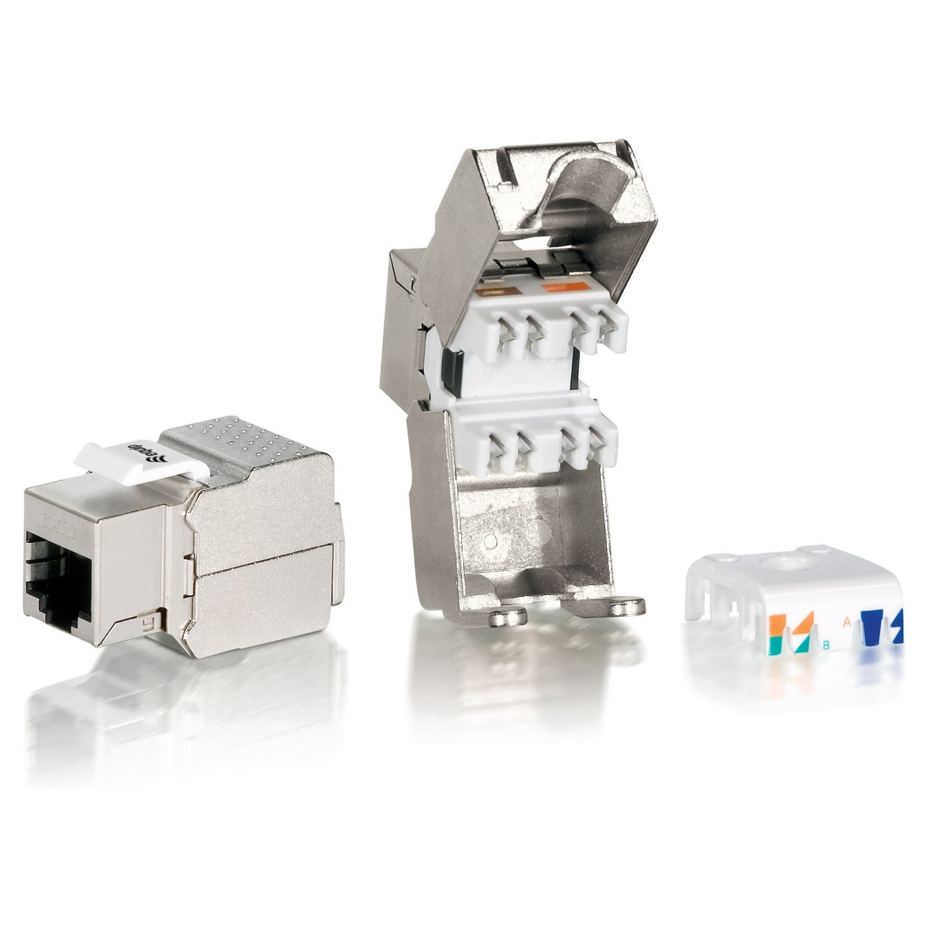 Buy Keystone Jack geschirmt Cat6 LSA Prem. wzf 8Stk sil Polybeutel in Cyprus, Nicosia, Limassol, Larnaka, Pafos