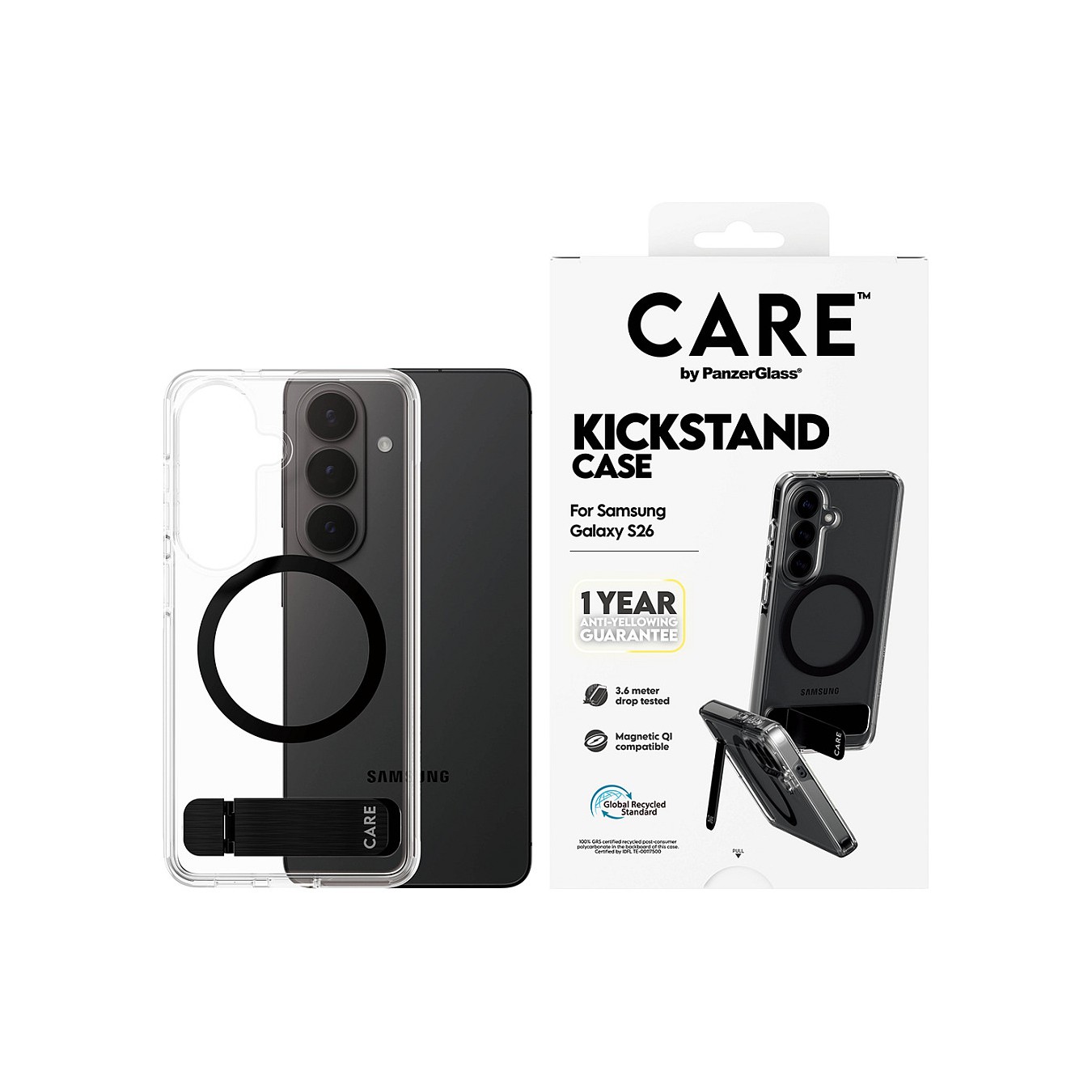 Buy CARE Urban Explorer Case Clear w Kickstand Qi Galaxy S26 in Cyprus, Nicosia, Limassol, Larnaka, Pafos