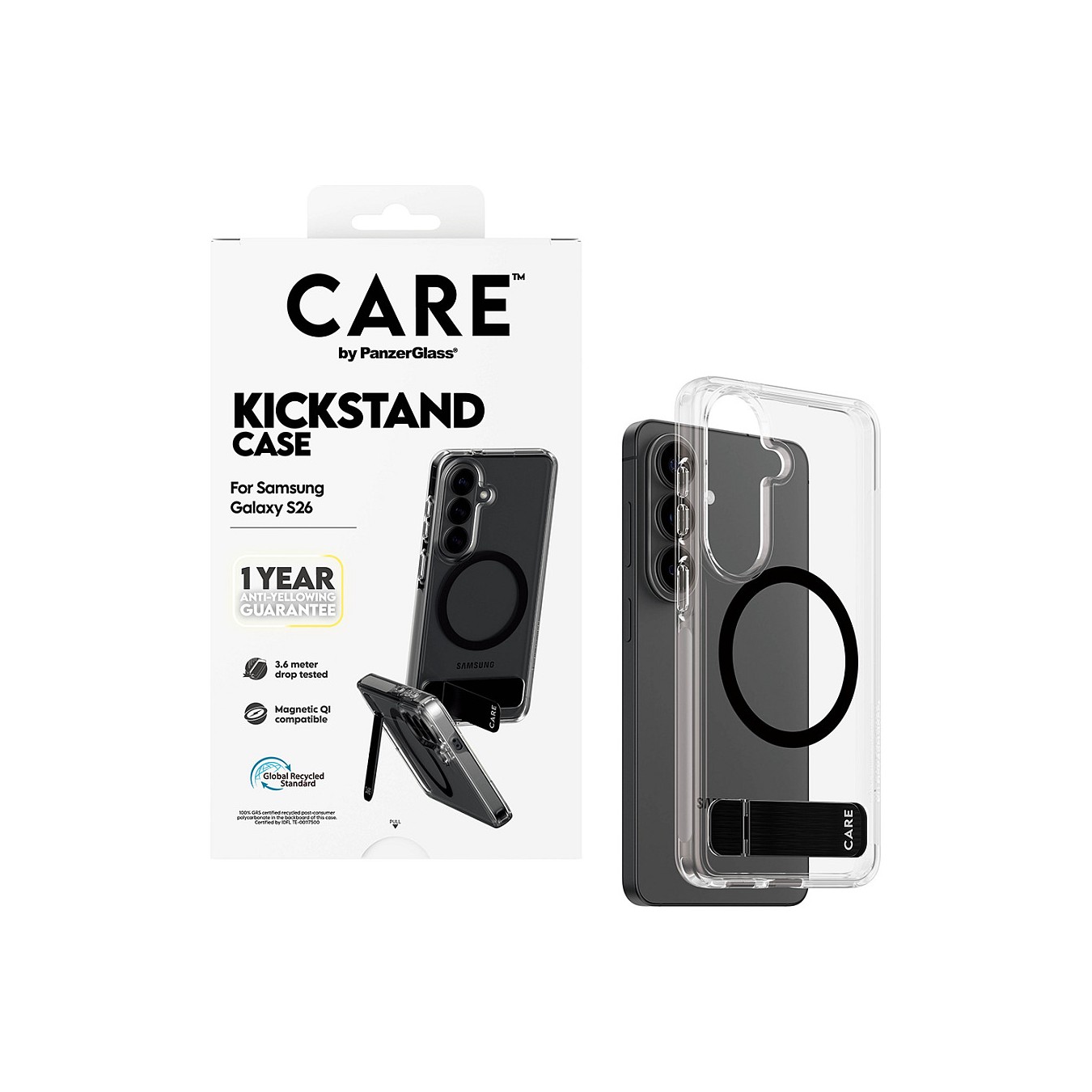 Buy CARE Urban Explorer Case Clear w Kickstand Qi Galaxy S26 in Cyprus, Nicosia, Limassol, Larnaka, Pafos