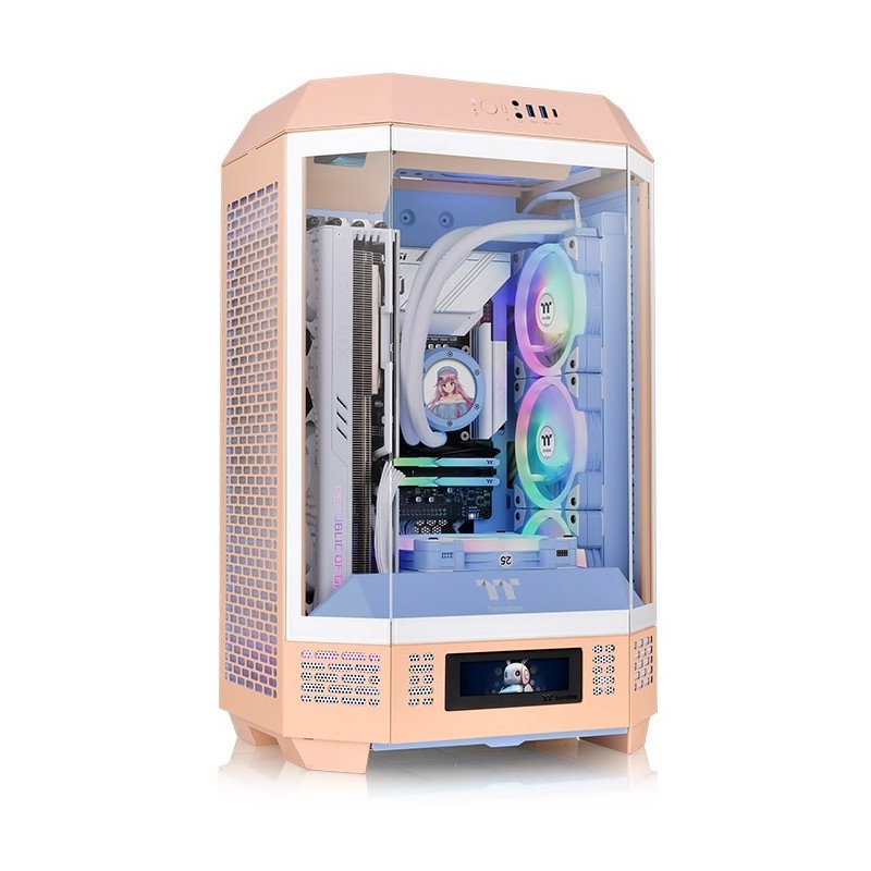 Buy Thermaltake The Tower 300 - Peach Fuzz - Micro-ATX / Mini-ITX Compact PC Cas... in Cyprus, Nicosia, Limassol, Larnaka, Pafos