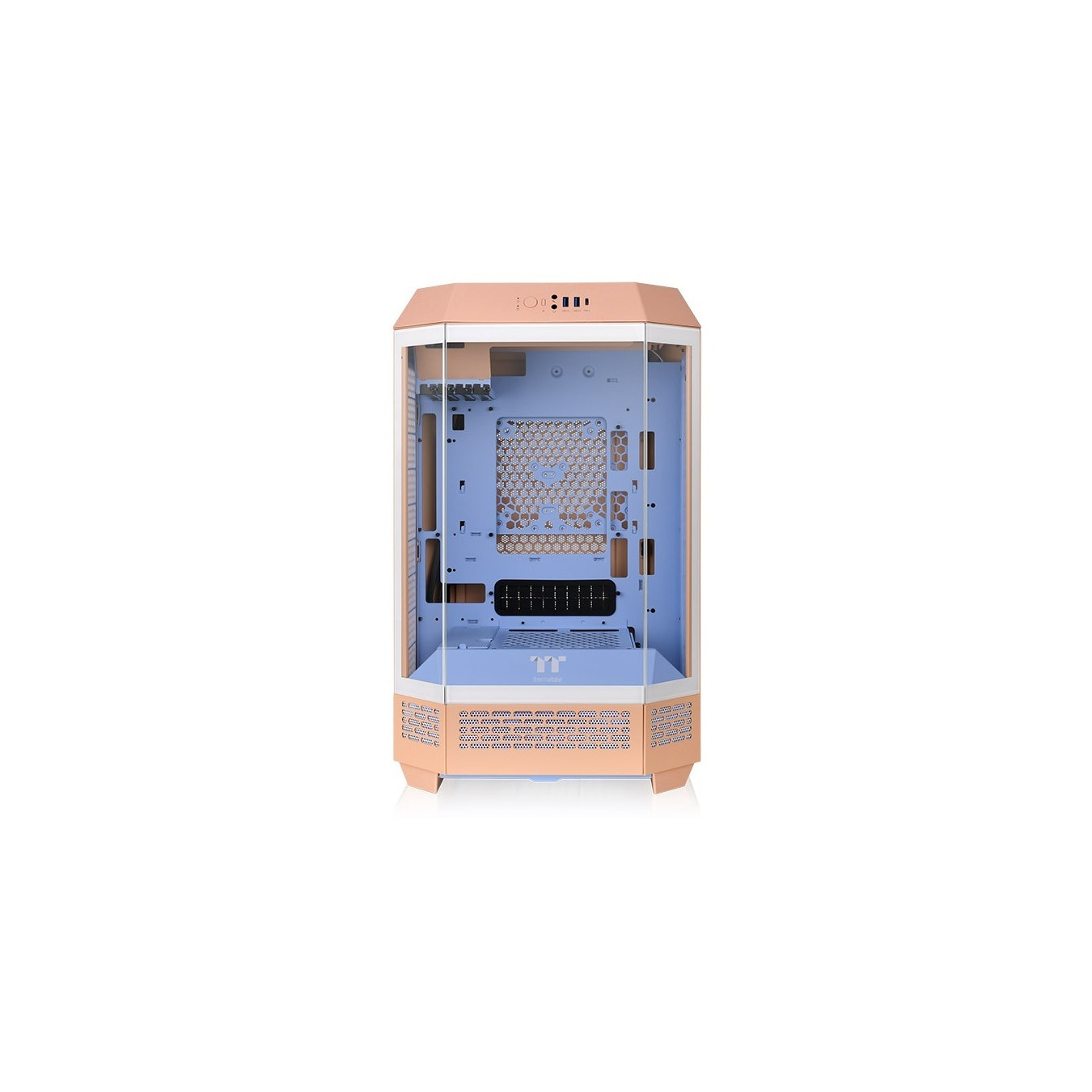 Thermaltake The Tower 300 - Peach Fuzz - Micro-ATX / Mini-ITX Compact PC Case, SPCC — Buy in Cyprus with Fast Delivery