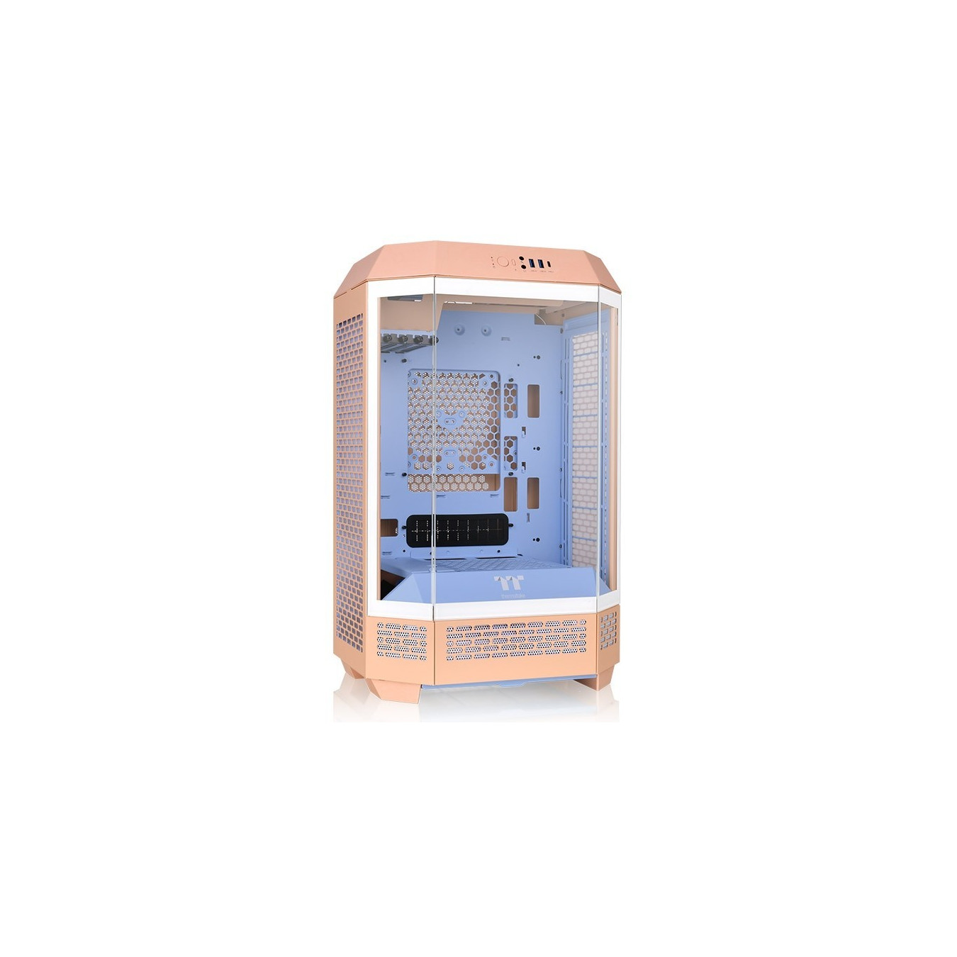 Thermaltake The Tower 300 - Peach Fuzz - Micro-ATX / Mini-ITX Compact PC Case, SPCC — Buy in Cyprus with Fast Delivery