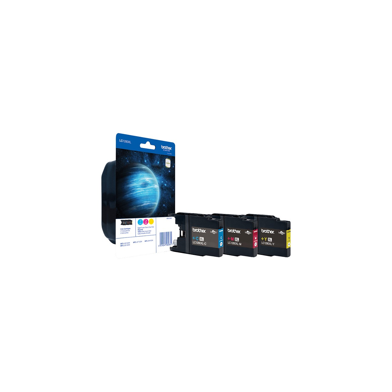 Buy Brother LC1280XLRBWBP Druckerpatrone Multipack (schwarz, gelb, cyan, magenta) in Cyprus, Nicosia, Limassol, Larnaka, Pafos