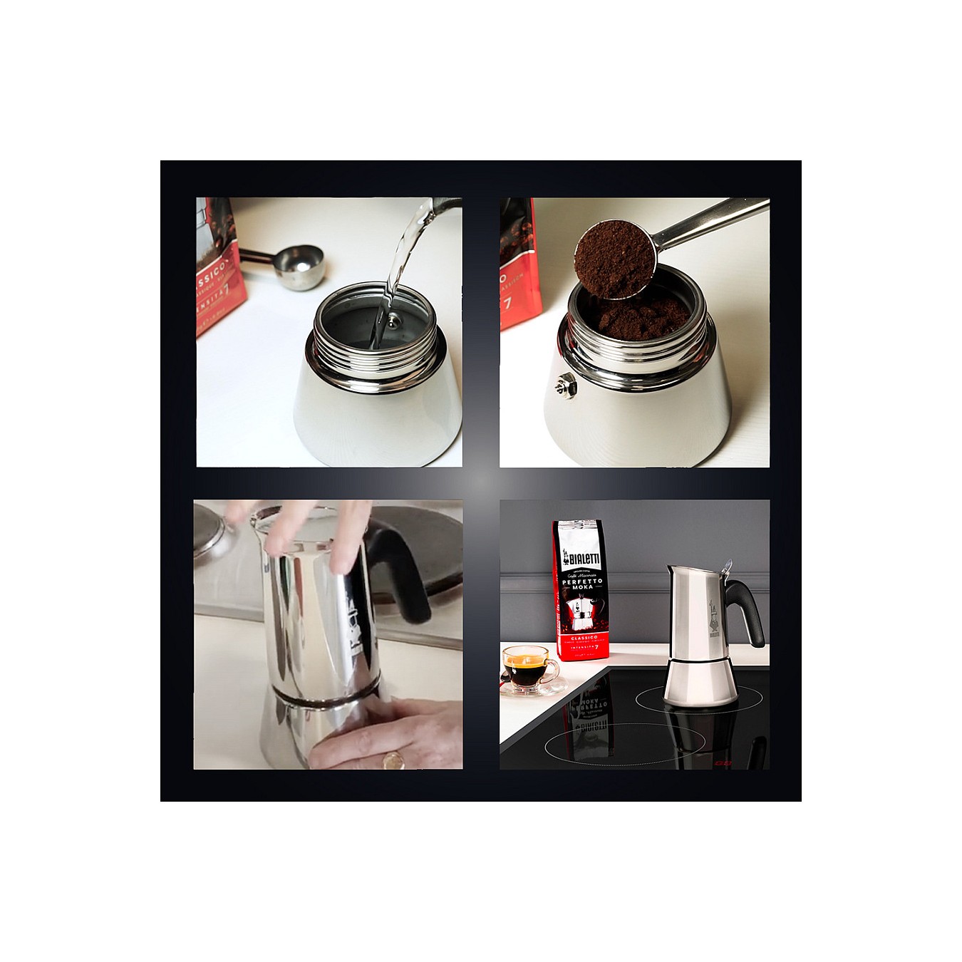 Buy Bialetti Mokka-Kanne 0.1 l New Venus Silber in Cyprus, Nicosia, Limassol, Larnaka, Pafos
