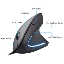 Buy Equip Ergonomische Maus USB-A Stecker 1.80m Rechts schwarz in Cyprus, Nicosia, Limassol, Larnaka, Pafos