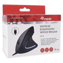 Buy Equip Ergonomische Maus USB-A Stecker 1.80m Rechts schwarz in Cyprus, Nicosia, Limassol, Larnaka, Pafos
