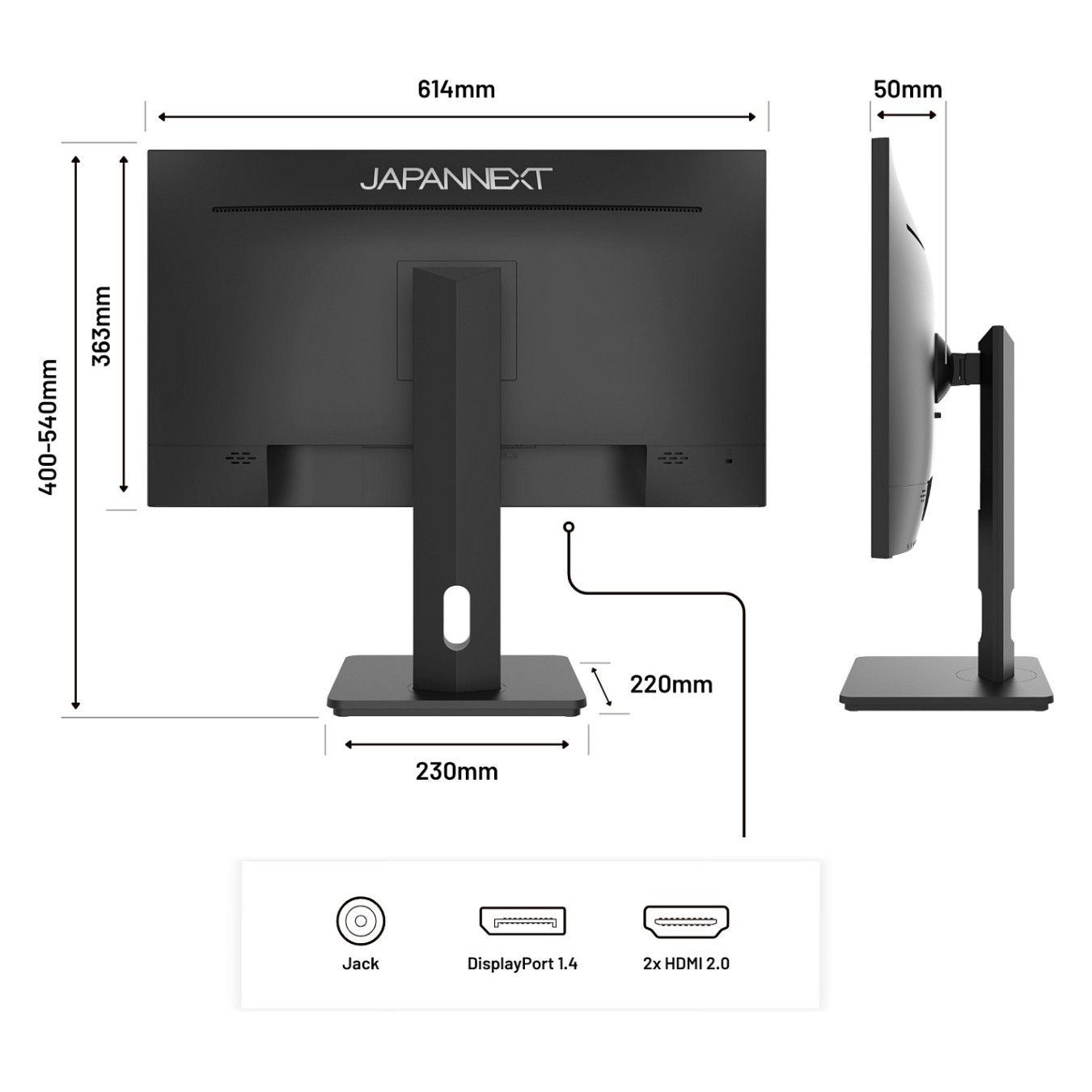 Buy JapanNext WQHD Monitor 68,6cm (27') in Cyprus, Nicosia, Limassol, Larnaka, Pafos
