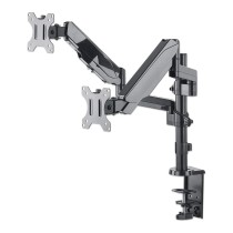 Buy MANHATTAN Tischhalterung mit Gasdruckfeder und Kugelgelenk fuer zwei Monitore von 48,18-81,28cm 17Z-32Z und bis zu 8k... in 