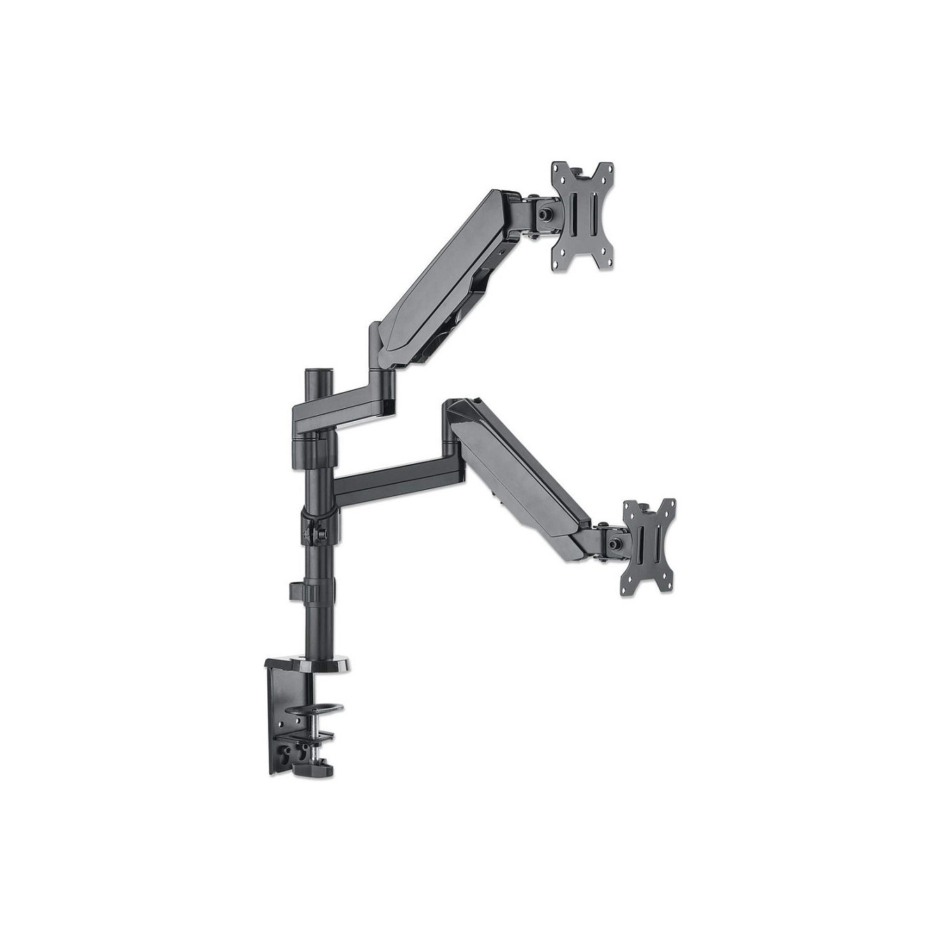 Buy MANHATTAN Tischhalterung mit Gasdruckfeder und Kugelgelenk fuer zwei Monitore von 48,18-81,28cm 17Z-32Z und bis zu 8k... in 