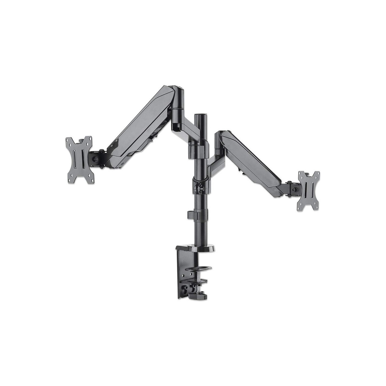Buy MANHATTAN Tischhalterung mit Gasdruckfeder und Kugelgelenk fuer zwei Monitore von 48,18-81,28cm 17Z-32Z und bis zu 8k... in 