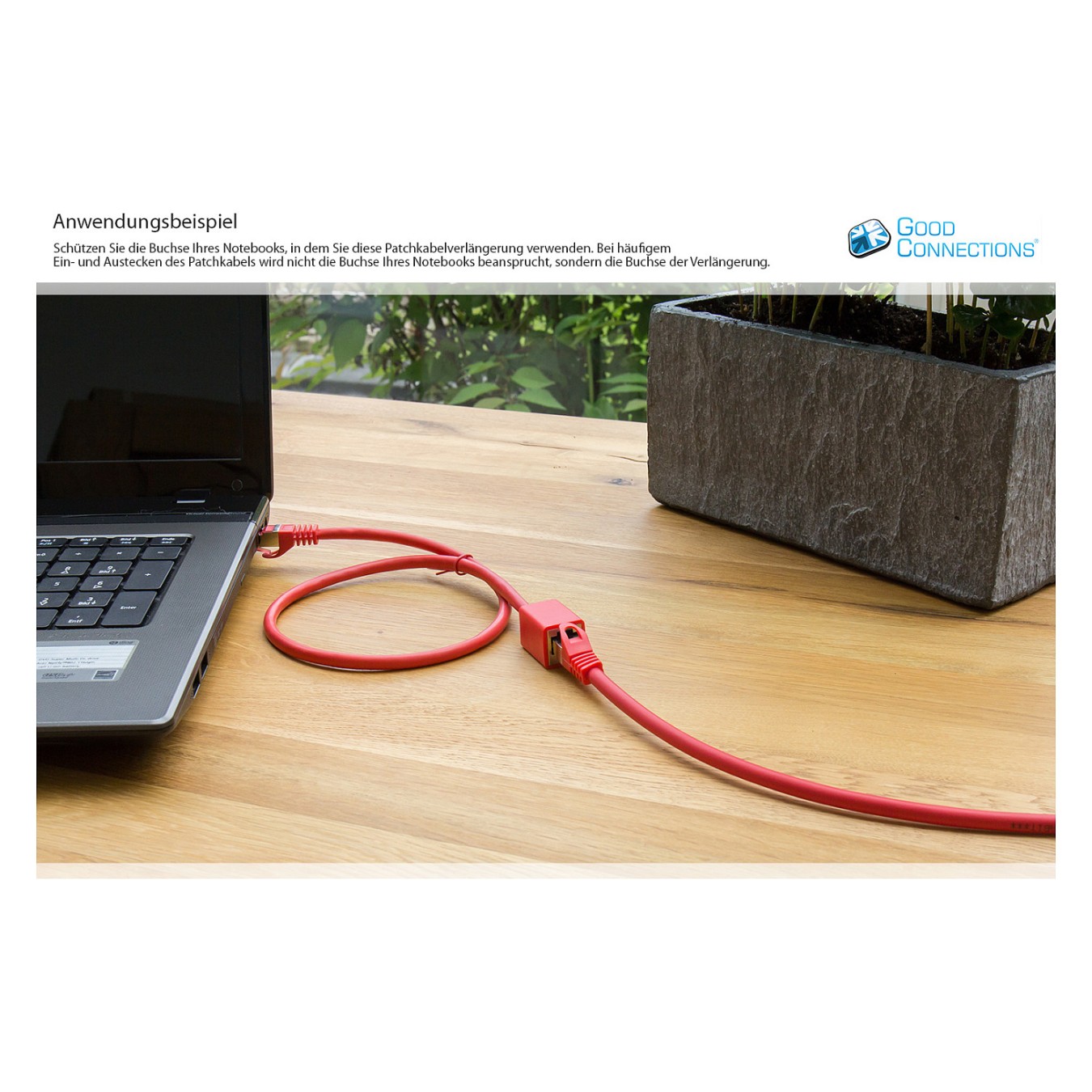 Buy Good Connections Patchkabelverl. m. Cat.7 RK rot 5m in Cyprus, Nicosia, Limassol, Larnaka, Pafos