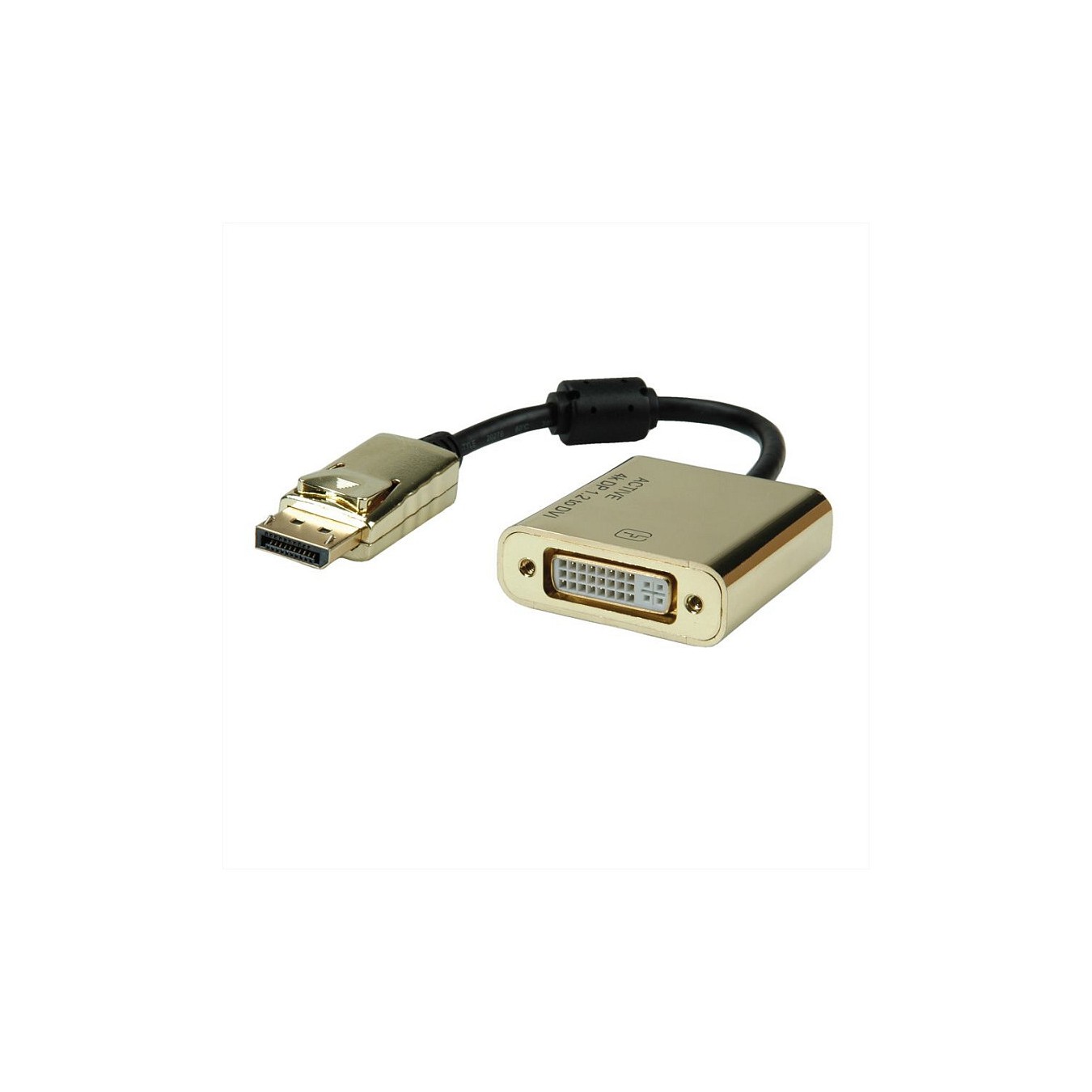 Buy ROLINE GOLD 4K DisplayPort-DVI Adapter, Aktiv, v1.2, DP ST - DVI BU in Cyprus, Nicosia, Limassol, Larnaka, Pafos
