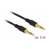 Buy Delock Klinkenkabel 3,5 mm 3 Pin Stecker to Stecker 2 m schwarz in Cyprus, Nicosia, Limassol, Larnaka, Pafos