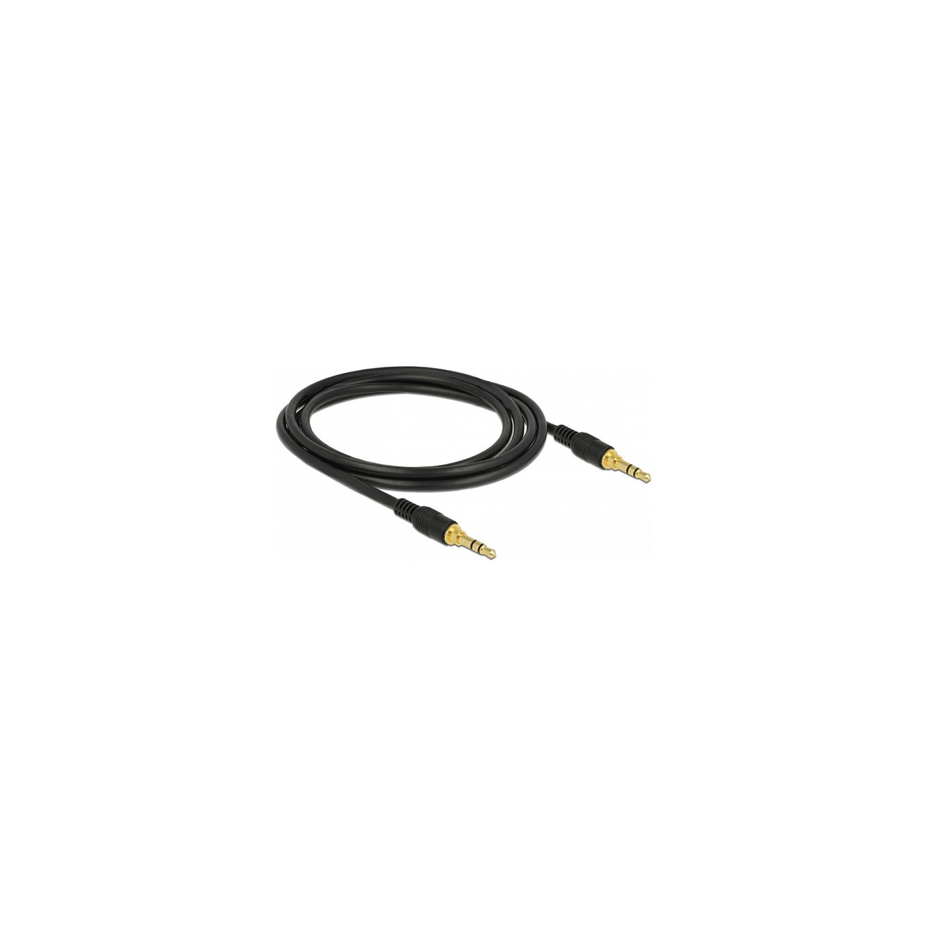 Buy Delock Klinkenkabel 3,5 mm 3 Pin Stecker to Stecker 2 m schwarz in Cyprus, Nicosia, Limassol, Larnaka, Pafos
