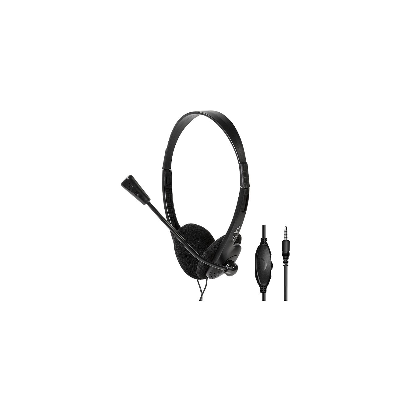 Buy Logilink Stereo-Headset, 1x 3,5-mm-Klinke Bügelmikro Eco-Box in Cyprus, Nicosia, Limassol, Larnaka, Pafos