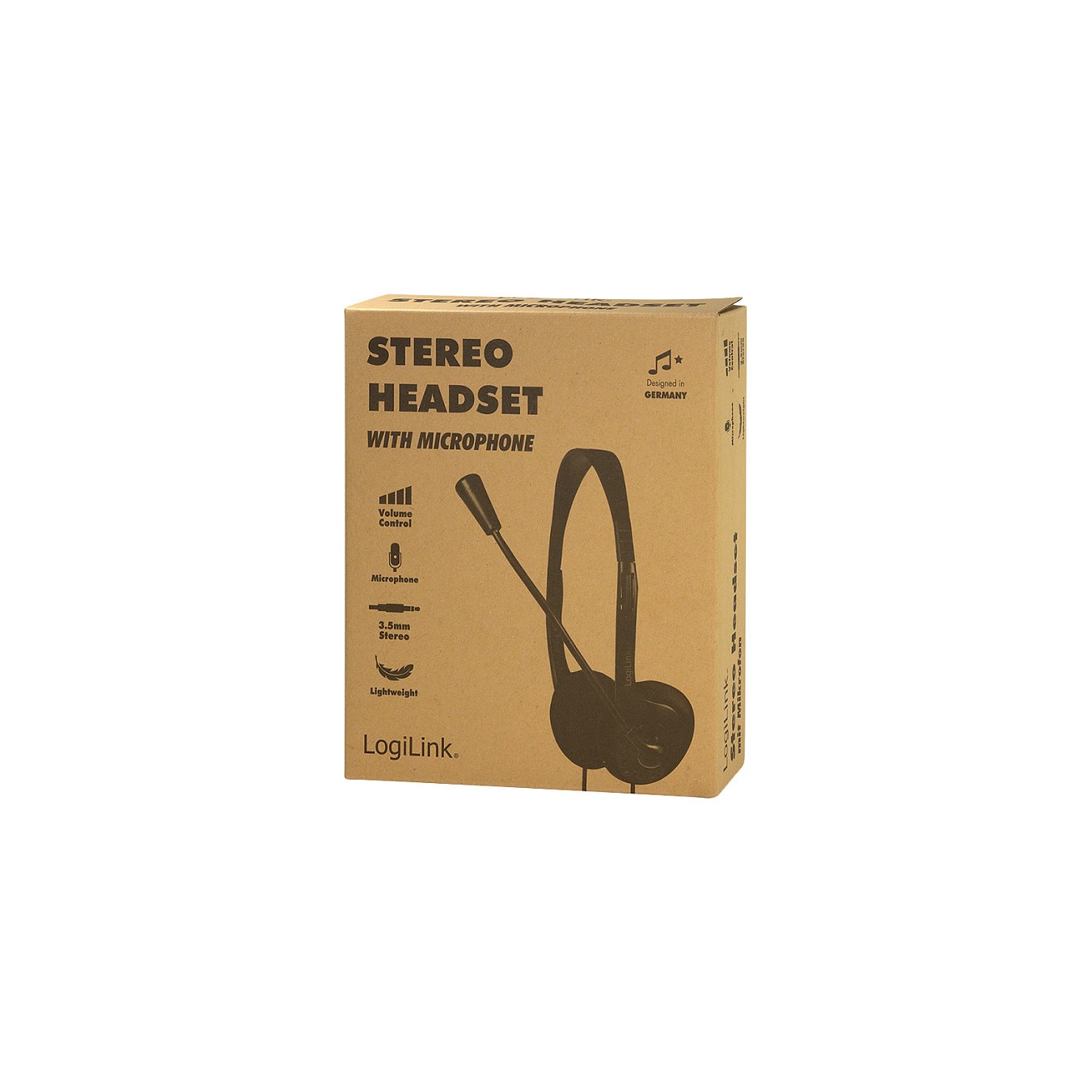 Buy Logilink Stereo-Headset, 1x 3,5-mm-Klinke Bügelmikro Eco-Box in Cyprus, Nicosia, Limassol, Larnaka, Pafos