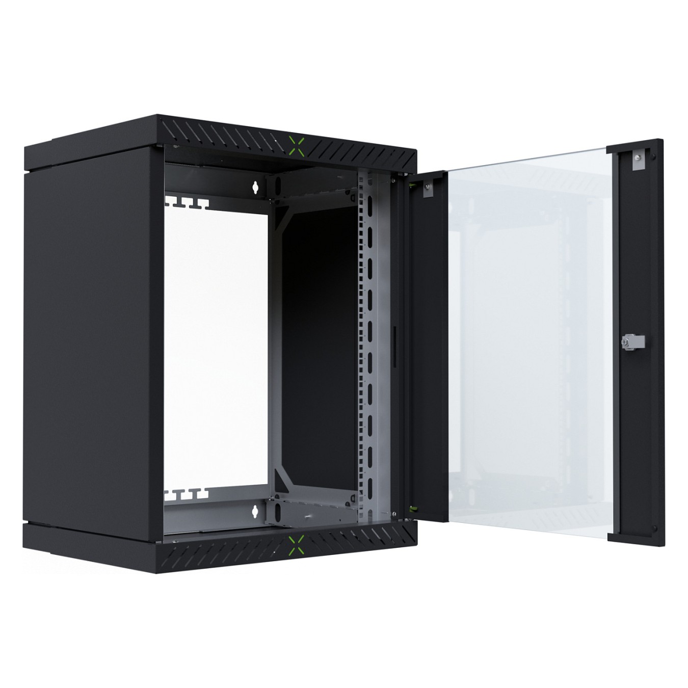 Buy 19' Wandgehäuse X-Rack mit Glastür 400-600mm 15HE schwar in Cyprus, Nicosia, Limassol, Larnaka, Pafos