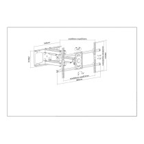 Buy MANHATTAN TV-Wandhalterung 94-228,6cm 37-90 Zoll neig- und schwenkbar fuer Grossbildschirme und Curved TVs bis 75kg in Cypru